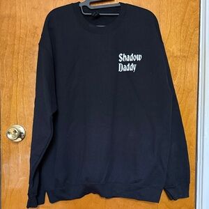 Shadow Daddy Black Crewneck Sweater